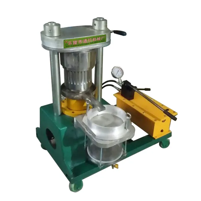 Hydraulic manual small sunflower seed oil cold press extraction machine