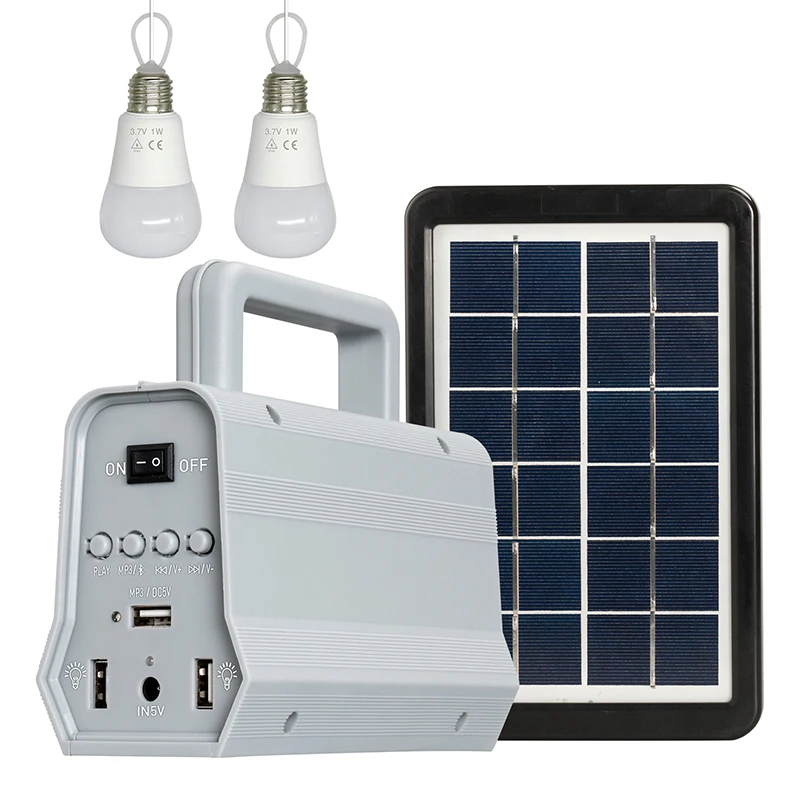 Outdoor 2in1 portable solar for home power system with MP3 Speaker