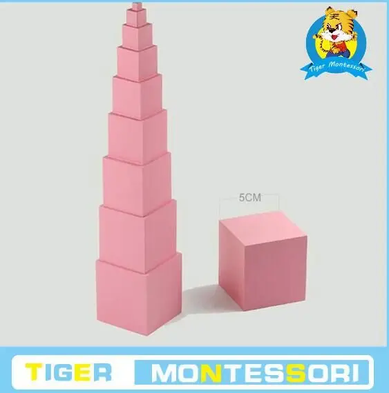 Beechwood Montessori : A021Mini Pink Tower wooden educational kids toy