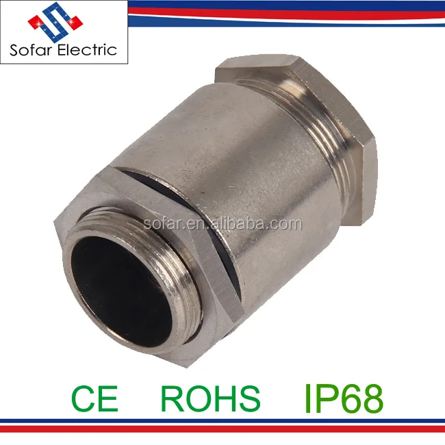Watertight IP68 SS316 SS304 Stainless Steel Cable Gland M20
