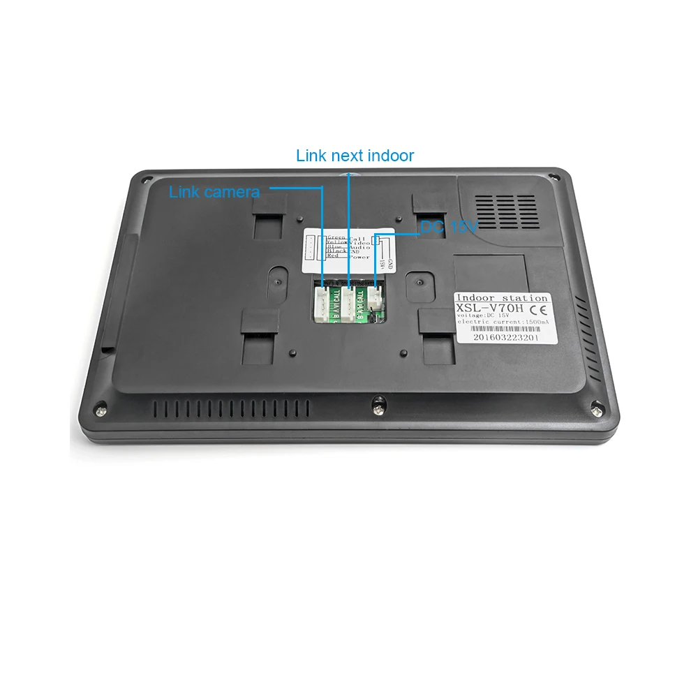 Wired Apartment Video Doorphone TFT-LCD Color Screen Dual-Way Intercom ,Monitor ,Unlock With Night Vision Camera