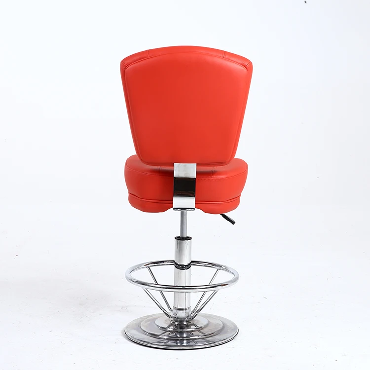Custom Manufacturer Wholesale Poker Table Stools Height Adjustable Swivel Casino Leather Chairs