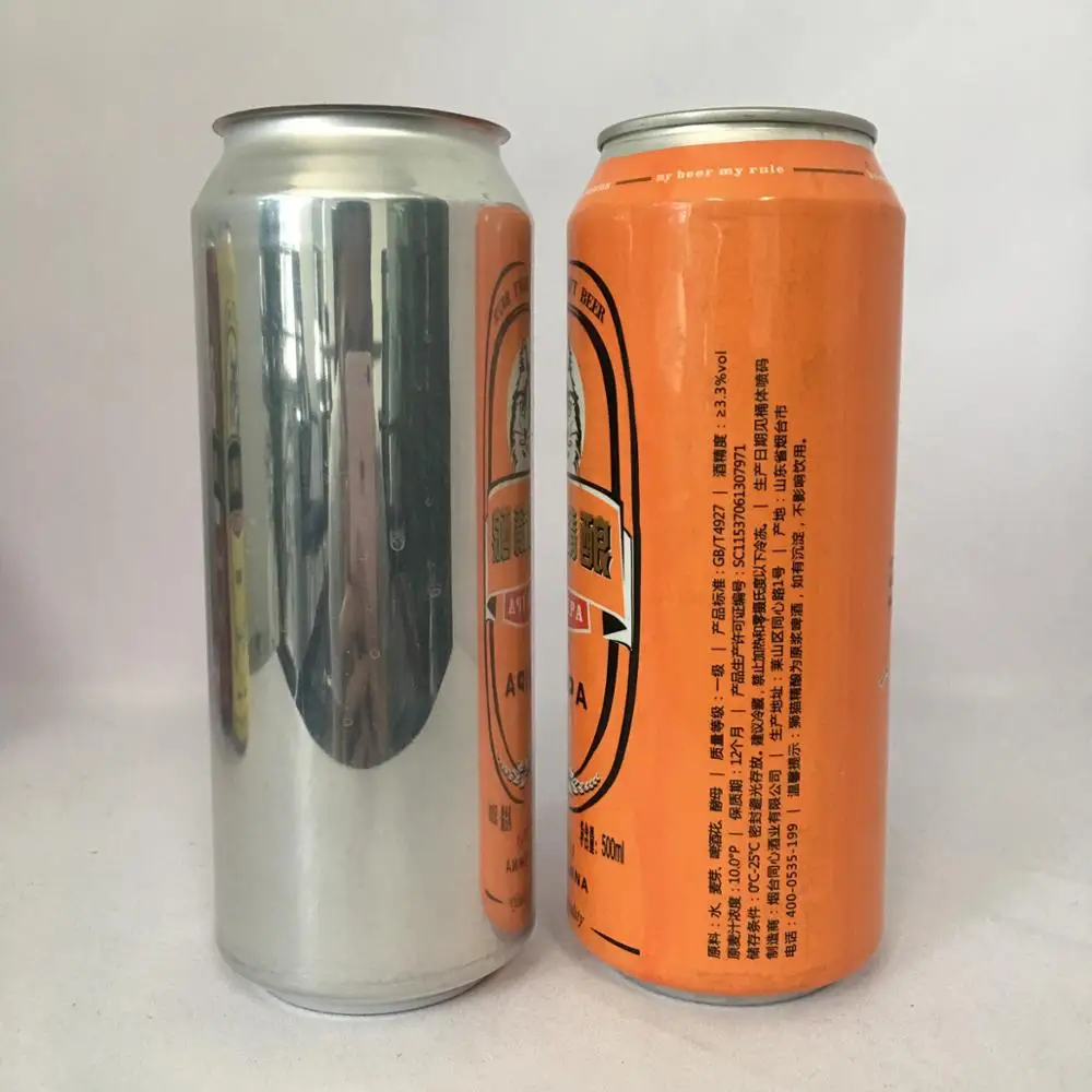 Алюминиевые банки для пива объемом 330 мл 500