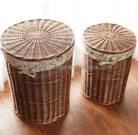 
Large Wicker storage laundry basket in Brown  (60535631798)