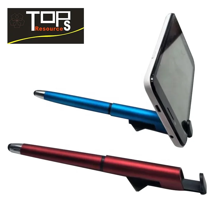 Promotion custom logo  2 in 1 Touch Stylus plastic retractable Ballpoint Pen