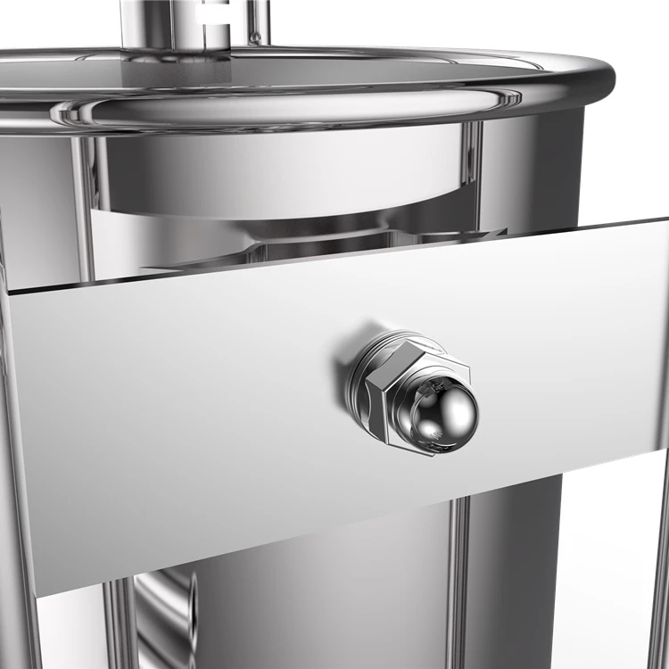 Manual HR7L Commercial Hot Dog Sausage Maker Machine Vacuum Sausage Filler Vertical Sausage Stuffer