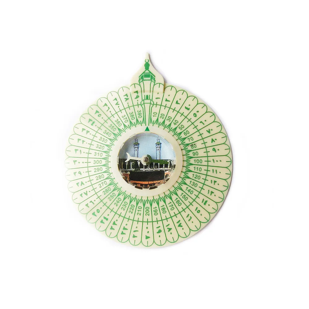 promotional high quality custom qibla direction compass with map