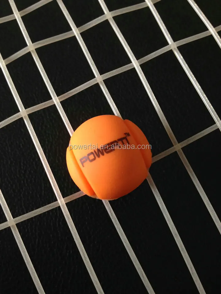 New custom tennis string dampener,tennis ball shape tennis dampeners facoty price