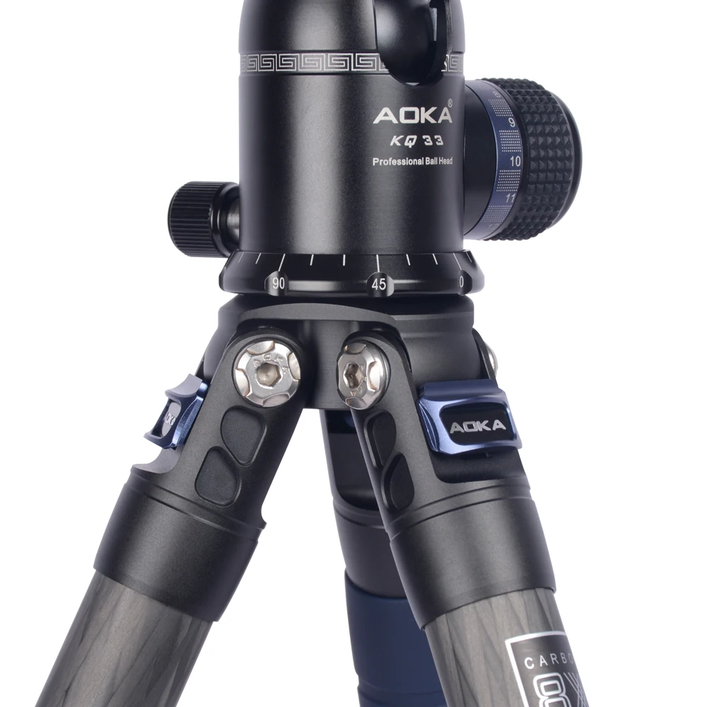 AOKA CMP254C Professional compact carbon fiber lightweight camera tripod