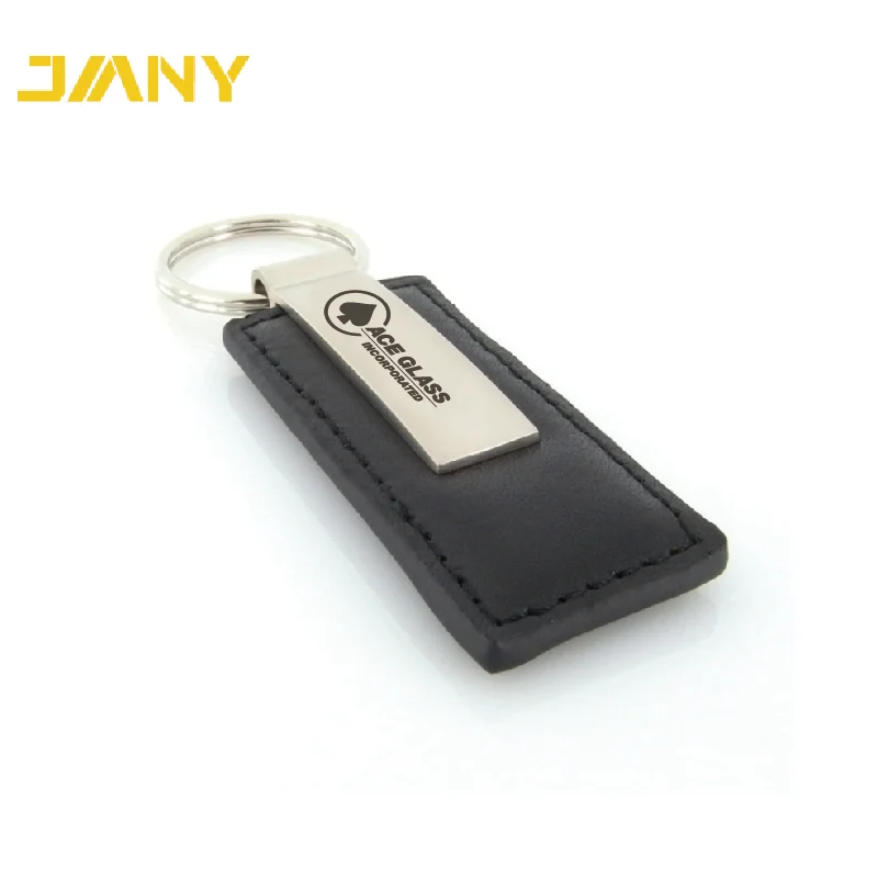 Wholesale Custom Laser Engraving Car Logo Leather Keychain
