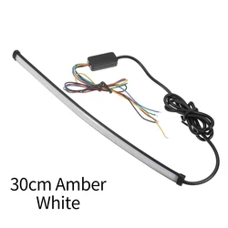 30cm 108LED 3W Motorcycle Sequential Switchback Flowing LED Tail Brake Turn Signal Strip Motorcycle Lights Motorcycle Tail Light