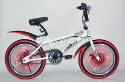 Colorful design 20 inch bmx with 140 spokes for freestyle