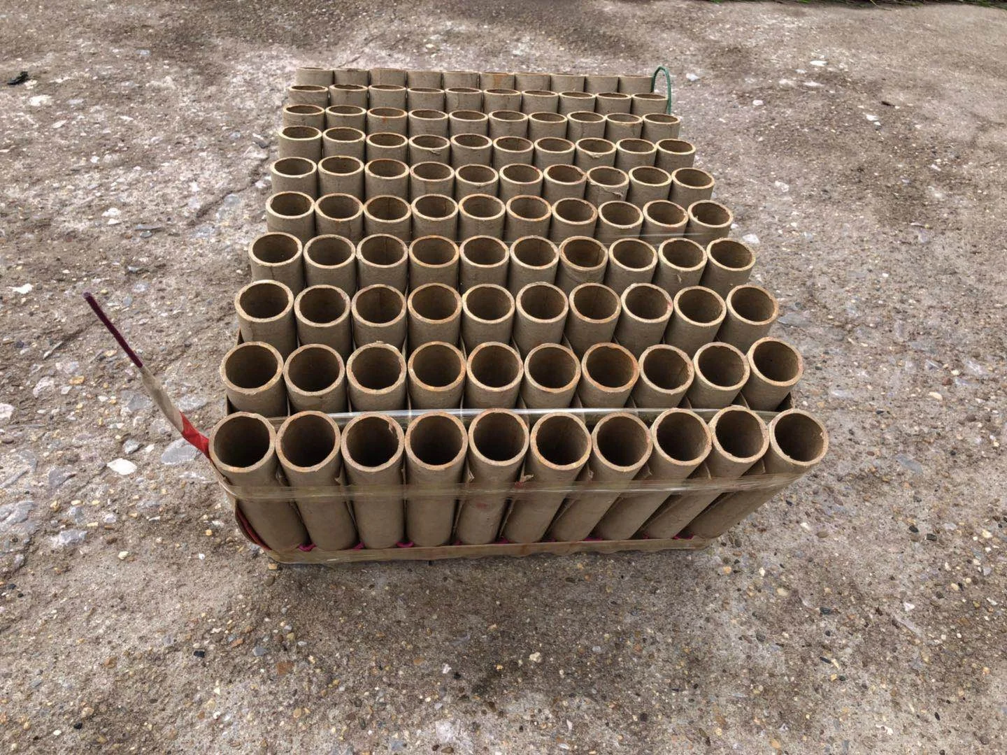 market hot sale best price 1.2inch100shots fan shape daytime color smoke cake  fireworks