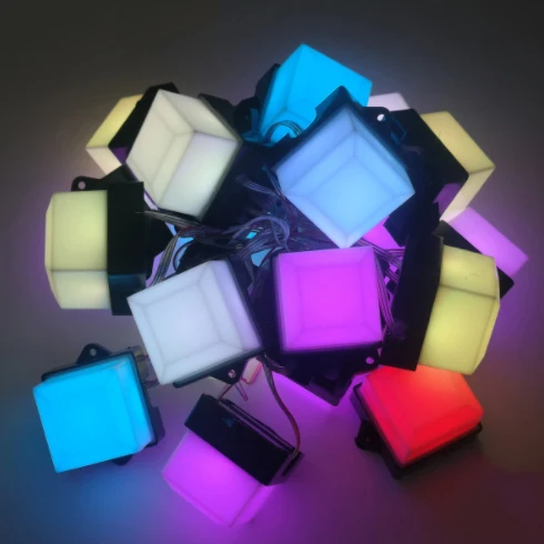  Квадратный матричный Точечный светильник RGB излучающий цвет 5050SMD Светодиодный точечный 5 см