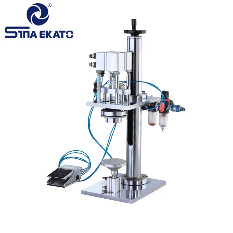 Perfume Packing Machine Semi-auto Perfume Bottle  Capping Crimping Machine