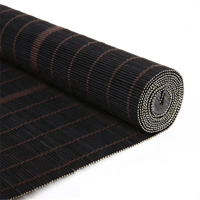 Factory Price Customize Venetian Screen Shutter Door Bamboo Rolling Shutter Sunscreen Roller Blind Window Curtain Outdoor Shade