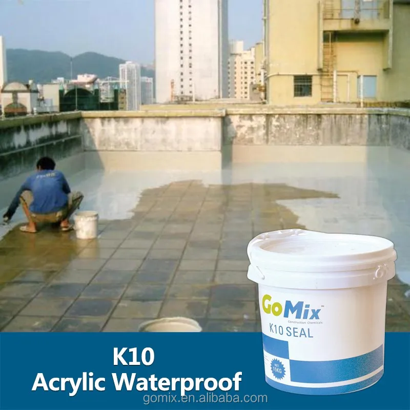 White Acrylic Latex Waterproofing K10 Liquid Damp Proof Membrane