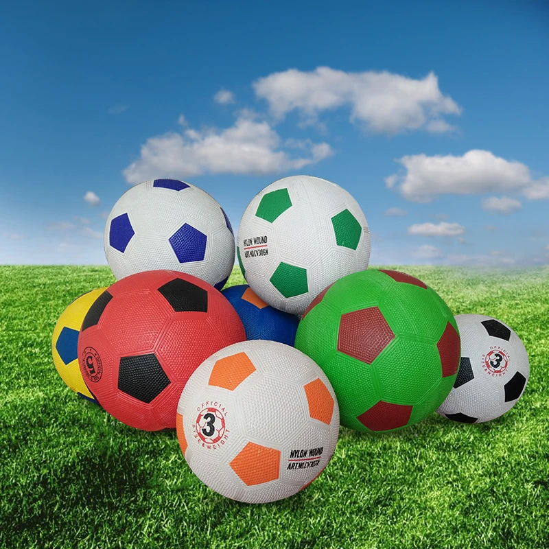 Cheap promotional good quality custom printed kids toys games Rubber soccer ball Football