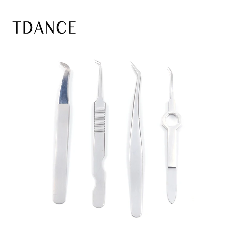Private Label Custom Lash Tweezers Stainless Steel Lash Extension Tweezers