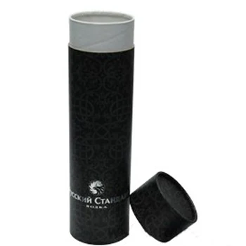 Custom Black Small Round Packaging Wax Cardboard Box with Lids