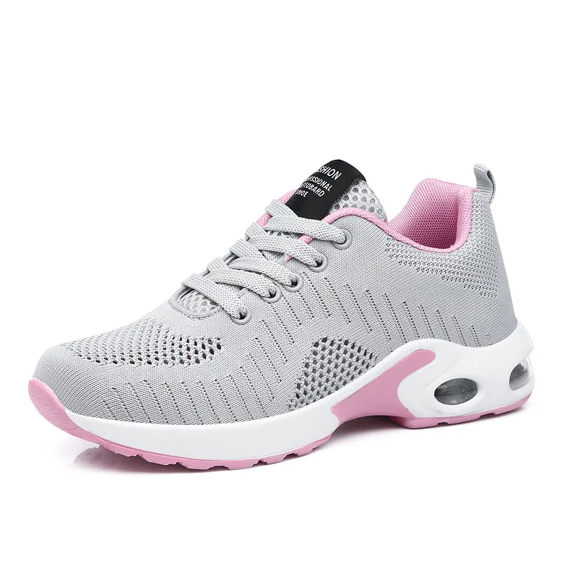 2023 China Wholesale Bayan Ayakkabi korean Fashion Design Women  Cushion Air Sneakers for Lady Casual Sport Shoes