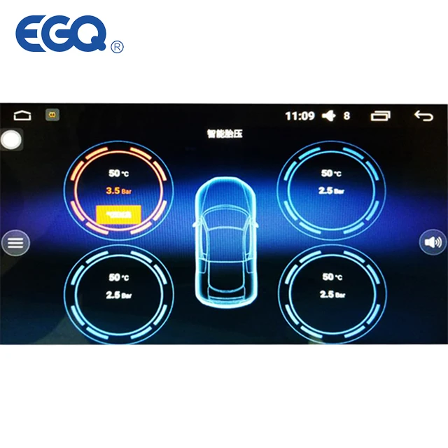 Blue tooth BLE 4.0 APP Phone control TPMS Car Tire Pressure Alarm Monitor 4 External Sensors