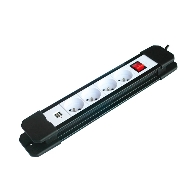 Extension Cord Surge Protector Power Strip Wall Mount Plug Electrical Socket Switches