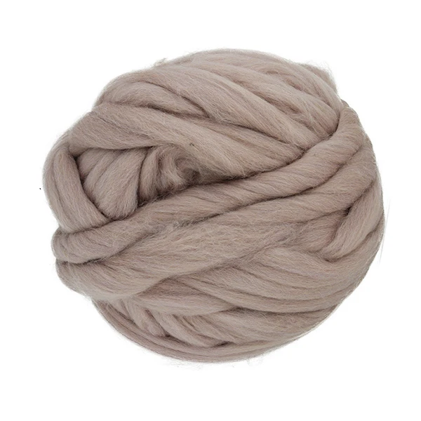 Charmkey merino wool yarn super bulk arm knitting yarn blanket giant merino wool yarn