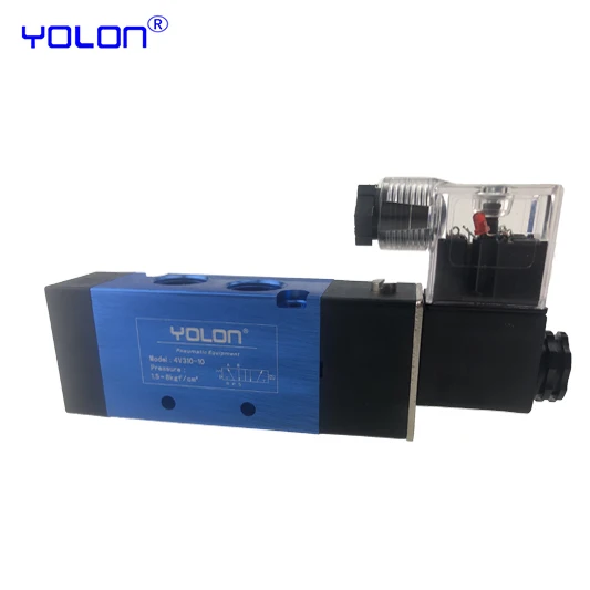 4V210 2/5 Way single control plate type pneumatic solenoid valve 4v210-08