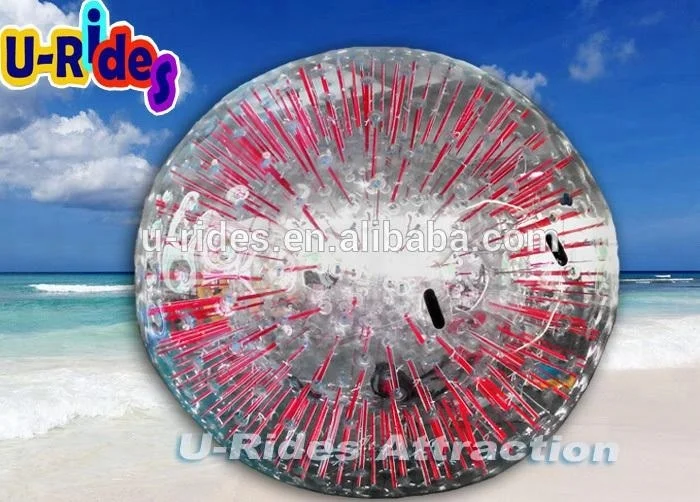  Тело Надувные Красный Свет прокатки zorb для игры на открытом воздухе и воде