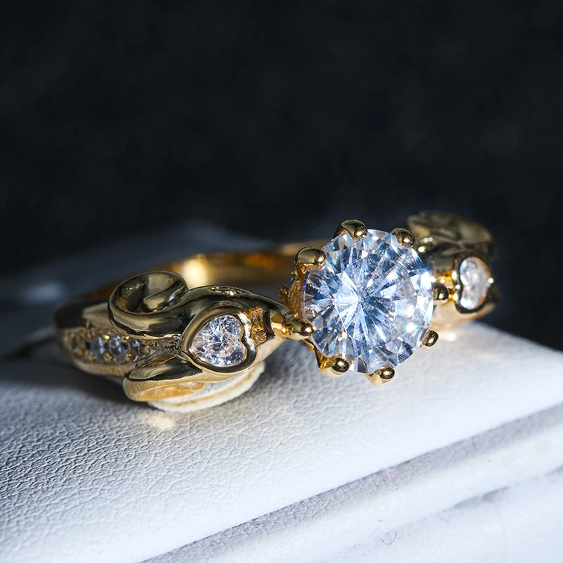 
High quality gold engagement ring in competitive price 