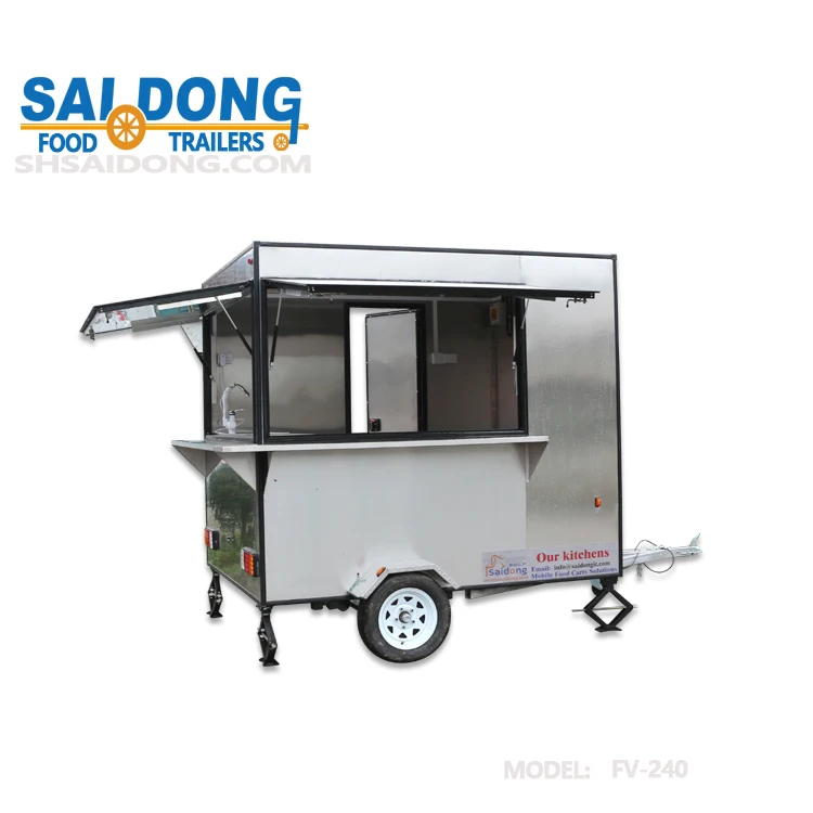 Hot sale mobile food concession trailer/food truck for sale