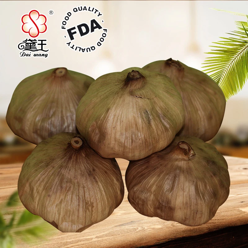 Healthy food Hot sale market price Gousse d ail noir Multiple cloves black garlic