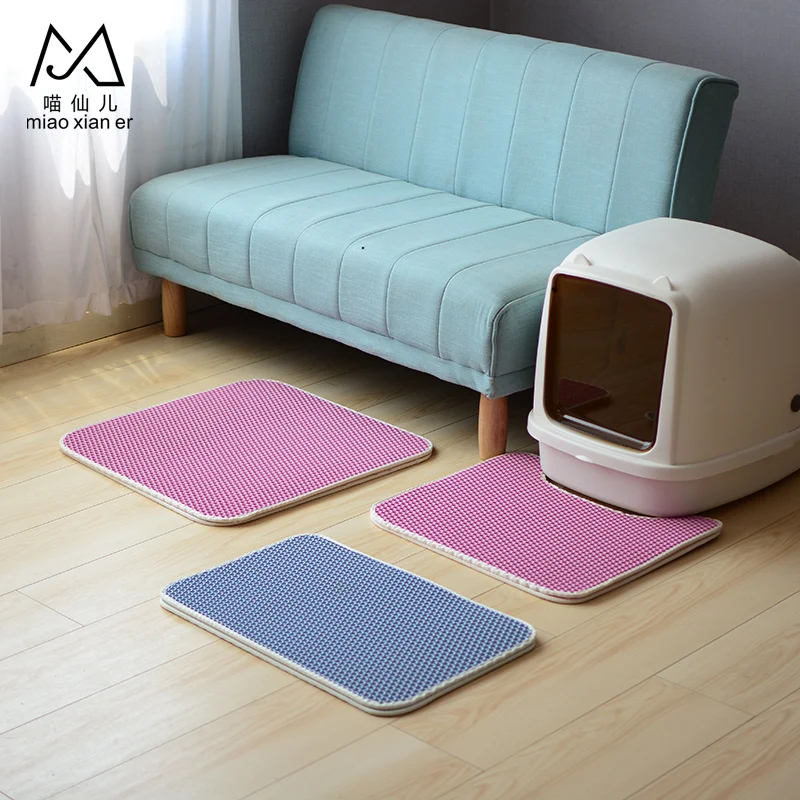 Manufacturer wholesale Waterproof Double Layer Cat Litter Mat