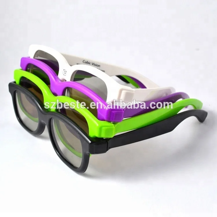 save 10% China price 155* 155 *45 mm plastic circular polarized glasses 3d