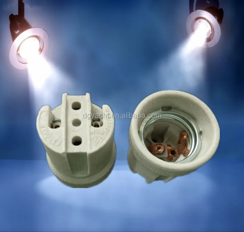 Yacht 4A 250V e27 ceramic light socket porcelain lamp socket F519