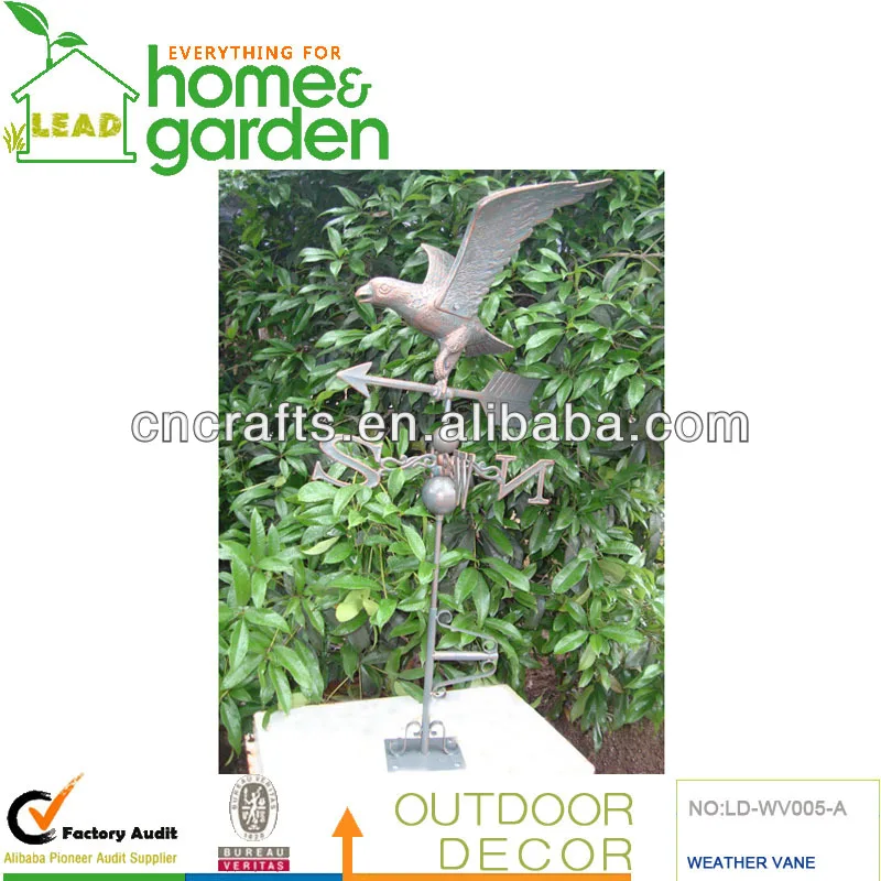 CAST IRON EAGLE WEATHER VANE IN RUSTIC