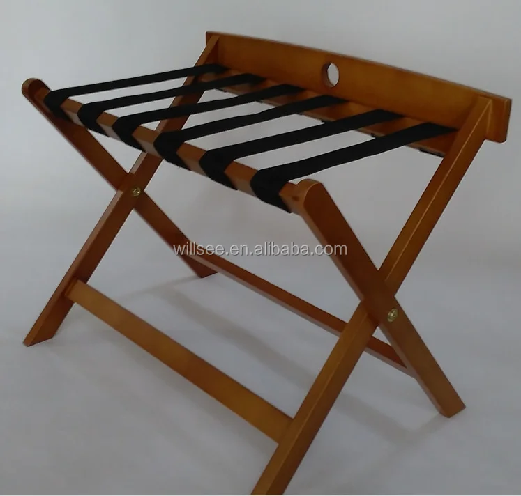 PR-1041 деревянная стойка для чемоданов гостиничных номеров складная багажная