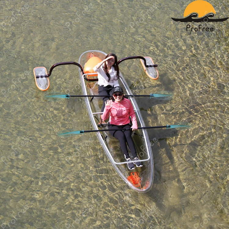 
PC Transparent Kayak/ Clear Plastic Boat/ Double Seats /newest /canoe with decent design 