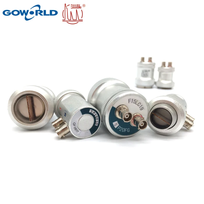GOWORLD Dual Crystal Probes Conventional Probes 2 Elements Longitudinal Wave Ultrasonic Piezoelectric Transducer sensor