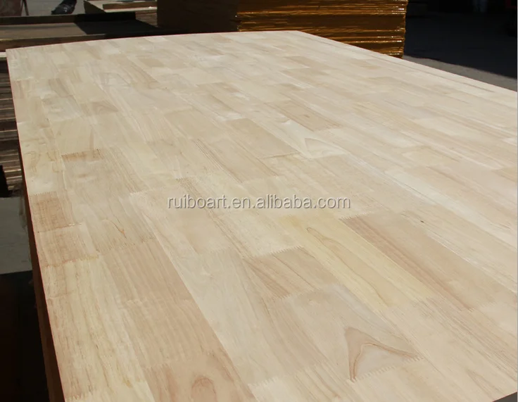 high quality rubber finger jointed board