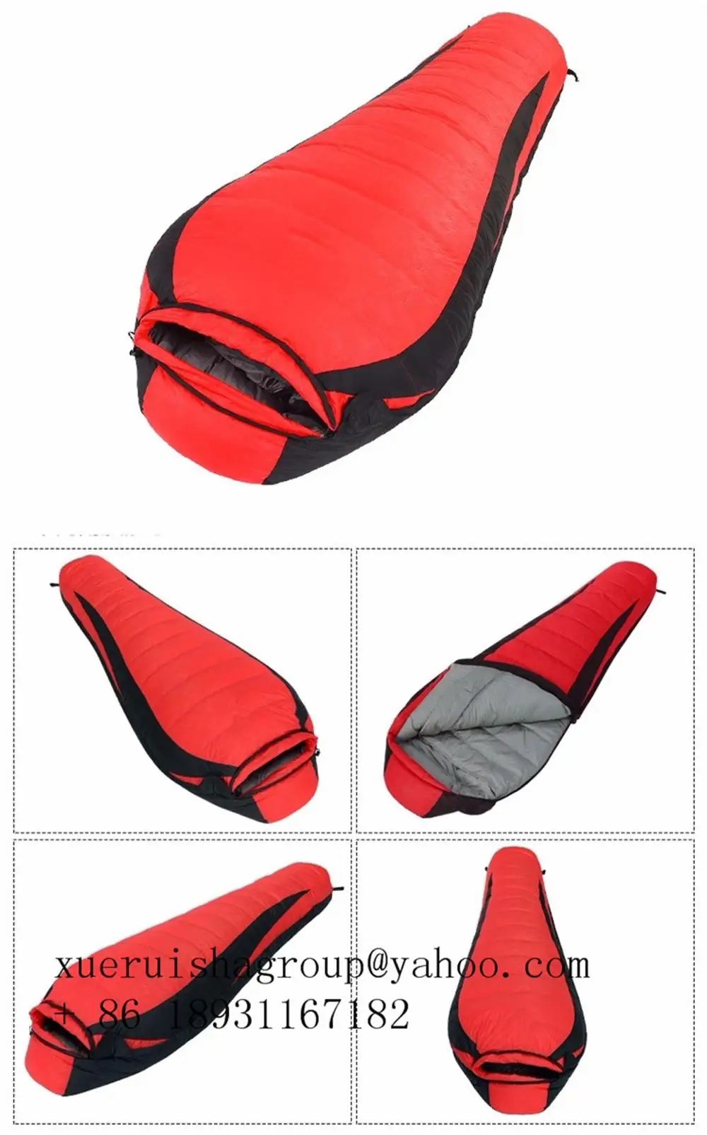 2023 Factory manufacturer customized Winter Adult Outdoor Camping Goose Down Sleeping Bag Wholesaler