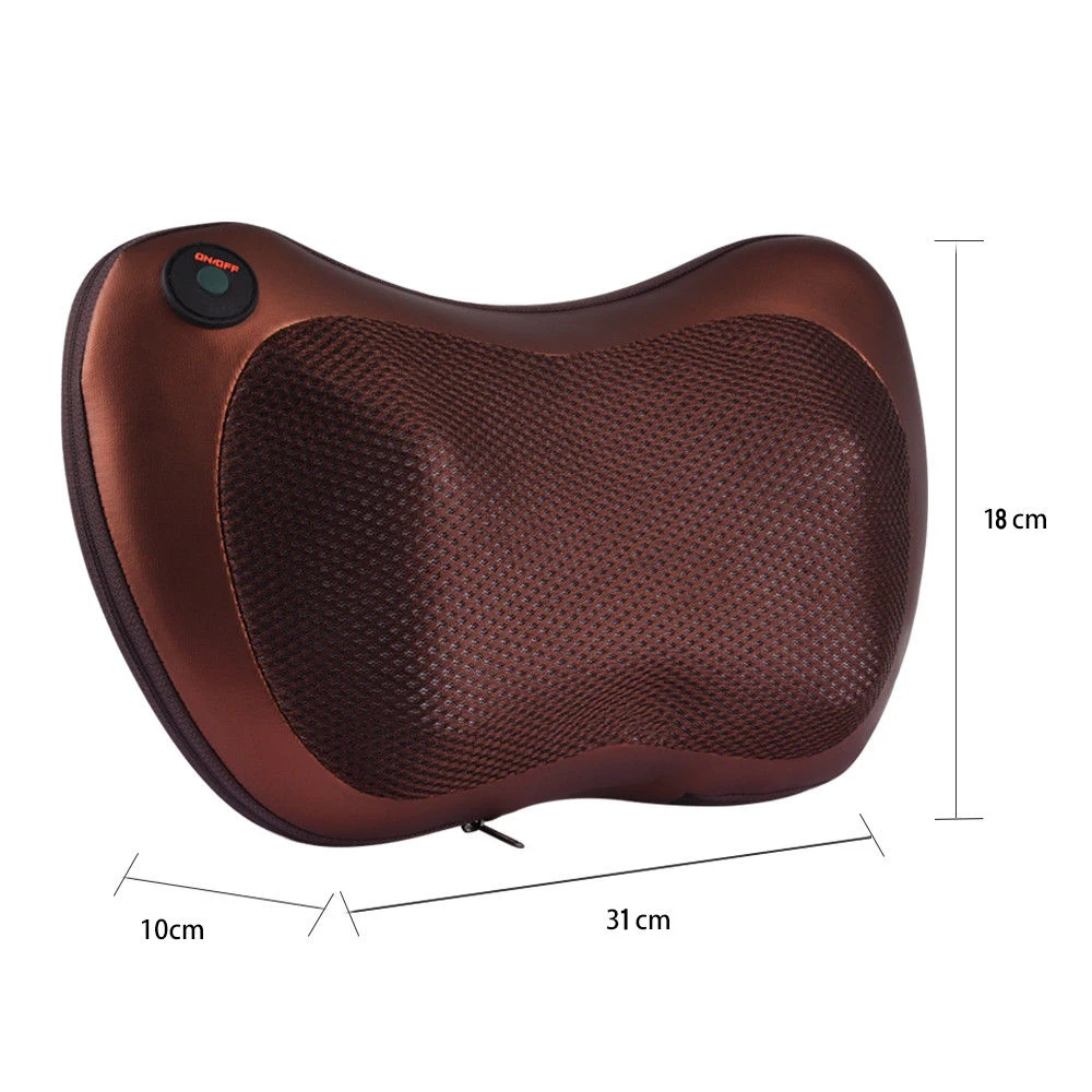 
Multi-function full body head back vibrating shiatsu neck massage pillow 