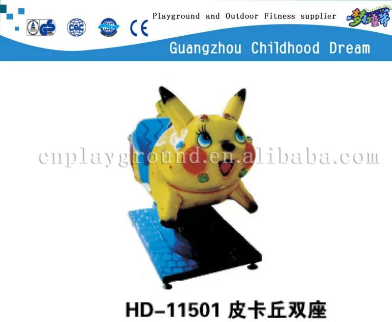 (HD-11501)Pikachu Double Seats Kiddie Ride Coin Operated Games