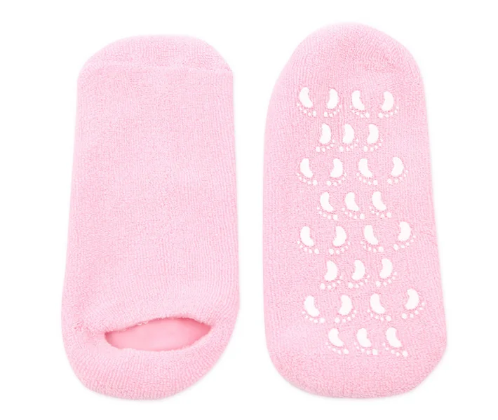 Hot product silicon cooling moisturizing gel heel spa sock for foot