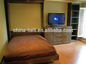 современные твердой древесины настенный кровать