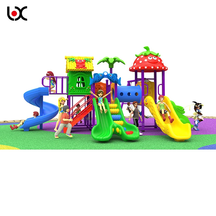 Поставка дешевых безопасный и надежный большой красочный открытая площадка развлекательного оборудования