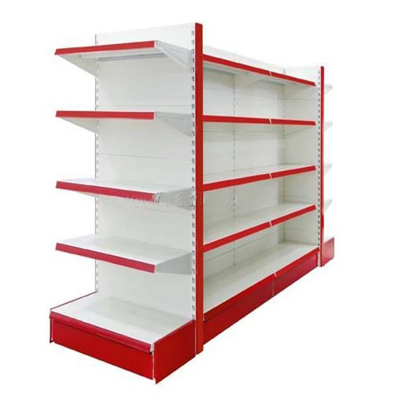 JIAYUAN Supermarket Rack Double-sided Metallic Heavy Duty Supermarket Equipment High Steel Pegboard Panel Shelf 5 Shelves CN;ZHE