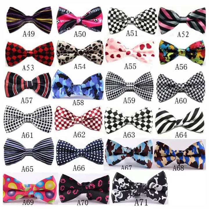 Галстук-бабочка с принтом, 72 цвета