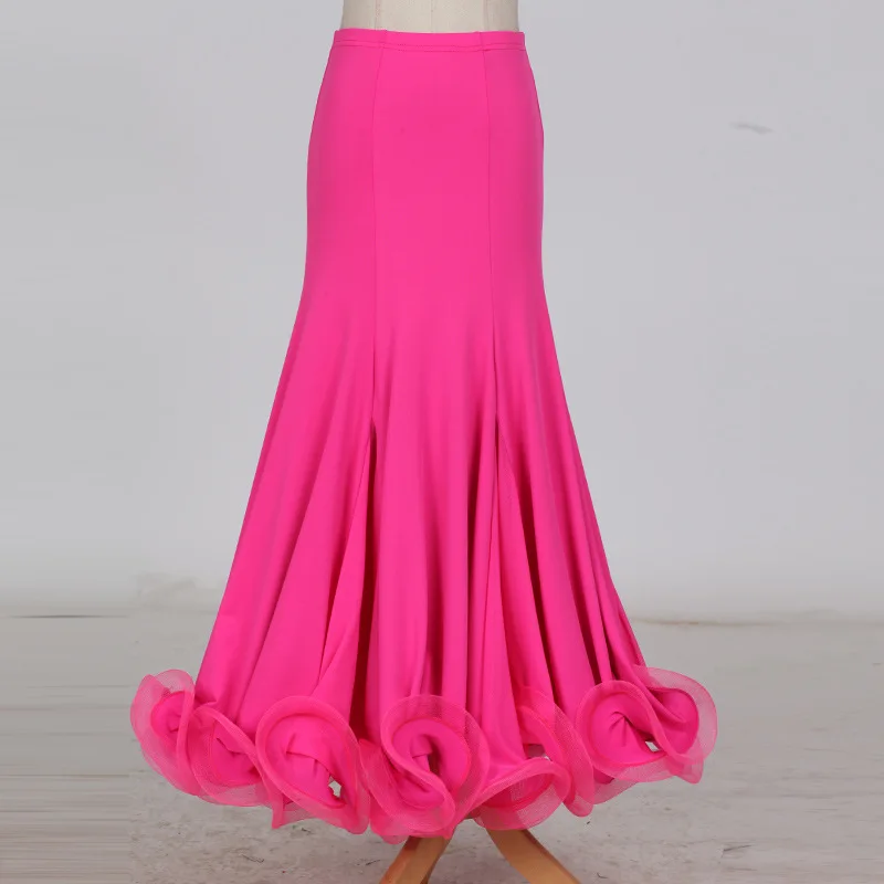 Wholesale Women Girls Customized Latin Sumba Salsa Ballroom Dance Skirts